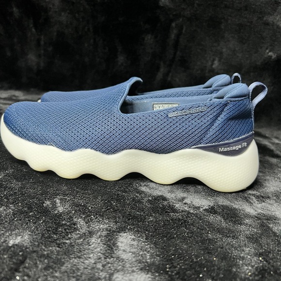 Skechers Shoes - Skechers Go Walk Massage Fit 124908-NVY Womens 7.5 Walking Shoes Navy Sneaker